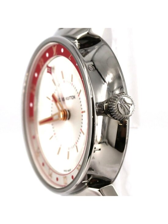 Louis Vuitton Tambour Moon Dual Time Qa106 SS Quartz